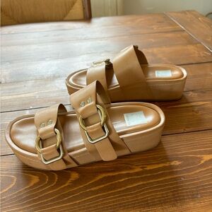 Dolce Vita Sandals with Gold Accents, 7